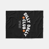 Dilly Dally Club Grafik Fleecedecke (Vorderseite (Horizontal))