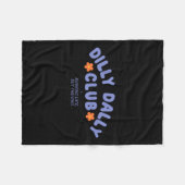 Dilly Dally Club Kunstwerk Fleecedecke (Vorderseite (Horizontal))