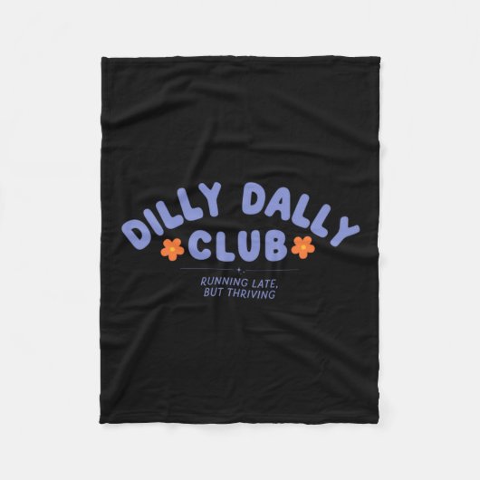 Dilly Dally Club Kunstwerk Fleecedecke (Vorderseite)