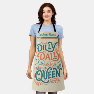 Dilly Dally Queen Schürze   Lustiges Küchengeschen