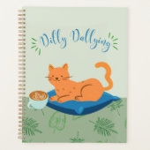 Dilly Dallying Orange Cat Planer (Vorderseite)