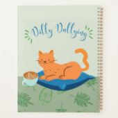 Dilly Dallying Orange Cat Planer (Rückseite)