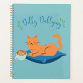 Dilly Dallying Orange Cat Planer (Vorderseite)