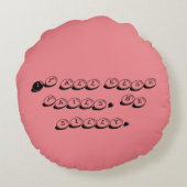 Dilly das Clownkissen runden Rundes Kissen (Rückseite)