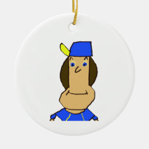 Dilly Keramik-Kreis-Ornament Keramik Ornament