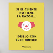 Dilo con humor con descuento poster (Vorne)