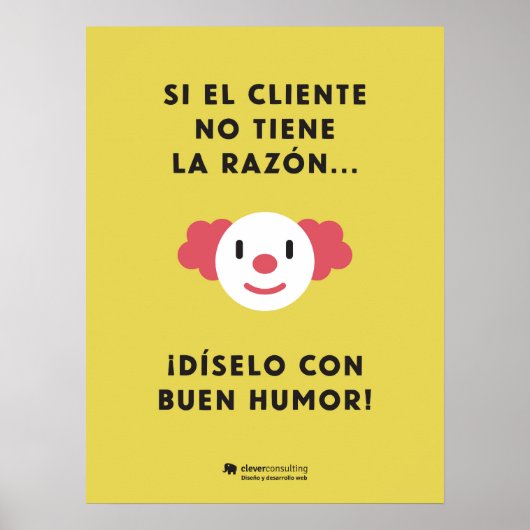 Dilo con humor con descuento poster (Vorne)