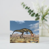 Dilong dinosaur - 3D rendern Postkarte (Stehend Vorderseite)