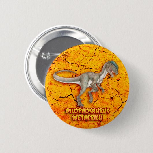Dilophosaurus Button (Vorne & Hinten)