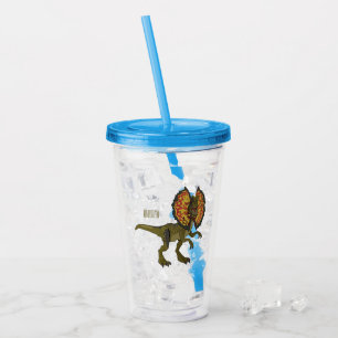 Dilophosaurus-Cartoon Acryltrinkbecher