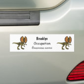 Dilophosaurus-Cartoon Autoaufkleber (Auf Auto)