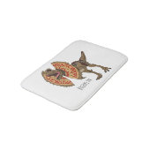 Dilophosaurus-Cartoon Badematte (Schrägansicht)