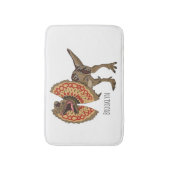 Dilophosaurus-Cartoon Badematte (Vorderseite Vertikal)