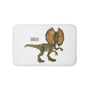 Dilophosaurus-Cartoon Badematte
