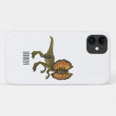 Dilophosaurus-Cartoon Case-Mate iPhone Hülle (Rückseite (Horizontal))