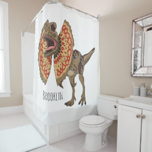 Dilophosaurus-Cartoon Duschvorhang