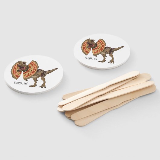 Dilophosaurus-Cartoon Fächer (Non-assembled)