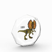 Dilophosaurus-Cartoon Fotoblock (Links)