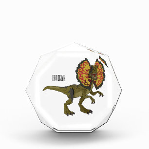 Dilophosaurus-Cartoon Fotoblock