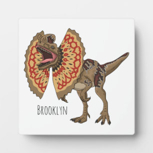 Dilophosaurus-Cartoon Fotoplatte