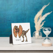 Dilophosaurus-Cartoon Fotoplatte (InSitu)