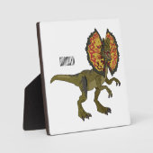 Dilophosaurus-Cartoon Fotoplatte (Vorderseite)