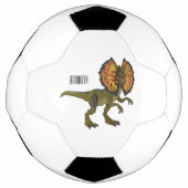 Dilophosaurus-Cartoon Fußball (Vorderseite)