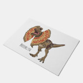 Dilophosaurus-Cartoon Fußmatte (Schrägansicht)