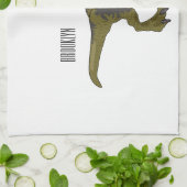 Dilophosaurus-Cartoon Geschirrtuch (Gefaltet)