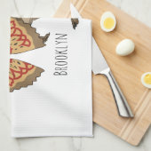 Dilophosaurus-Cartoon Geschirrtuch (Viertel Falte)