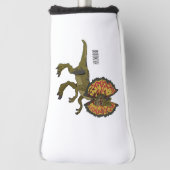 Dilophosaurus-Cartoon Golf Headcover (Rotieren 90)