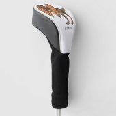 Dilophosaurus-Cartoon Golf Headcover (angewinkelt)
