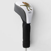 Dilophosaurus-Cartoon Golf Headcover (angewinkelt)