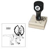Dilophosaurus-Cartoon Gummistempel (Stempel)