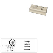 Dilophosaurus-Cartoon Gummistempel (Stempel)