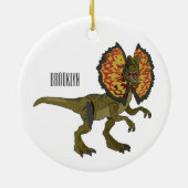 Dilophosaurus-Cartoon Keramik Ornament (Hinten)