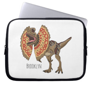 Dilophosaurus-Cartoon Laptopschutzhülle
