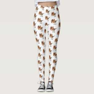 Dilophosaurus-Cartoon Leggings