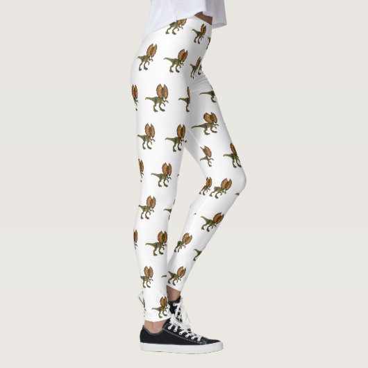 Dilophosaurus-Cartoon Leggings (Rechts)