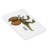Dilophosaurus-Cartoon Magnet (Rechte Seite)