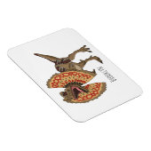 Dilophosaurus-Cartoon Magnet (Rechte Seite)