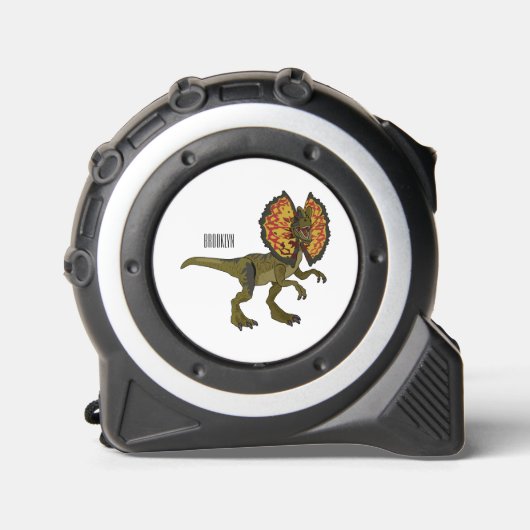 Dilophosaurus-Cartoon Maßband (Vorderseite)