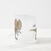 Dilophosaurus-Cartoon Mattglastasse (Mittel)