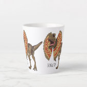 Dilophosaurus-Cartoon  Milchtasse (Vorderseite)