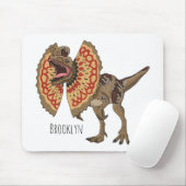 Dilophosaurus-Cartoon Mousepad (Mit Mouse)