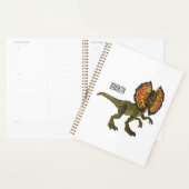 Dilophosaurus-Cartoon Planer (Anzeige)