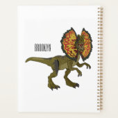 Dilophosaurus-Cartoon Planer (Rückseite)