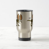 Dilophosaurus-Cartoon Reisebecher (Mittel)