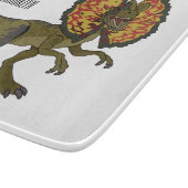 Dilophosaurus-Cartoon Schneidebrett (Ecke)