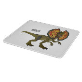 Dilophosaurus-Cartoon Schneidebrett (Ecke)